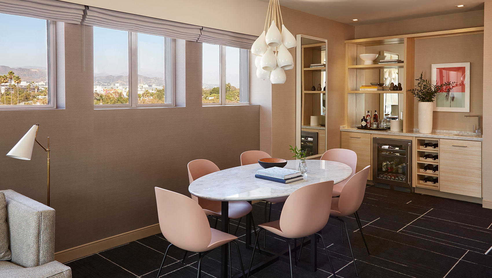 Kimpton Hotel Wilshire suite dining room