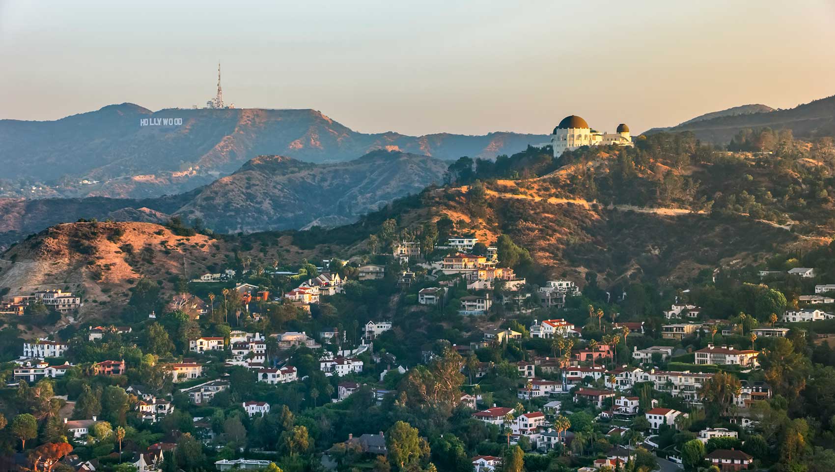 Hollywood Hills and Griffith Observatory