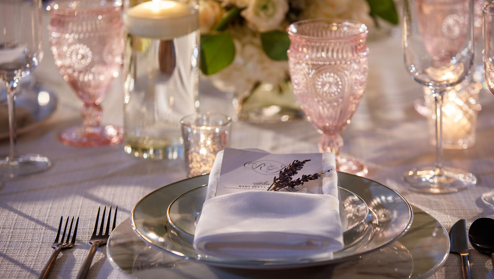 Wedding place setting