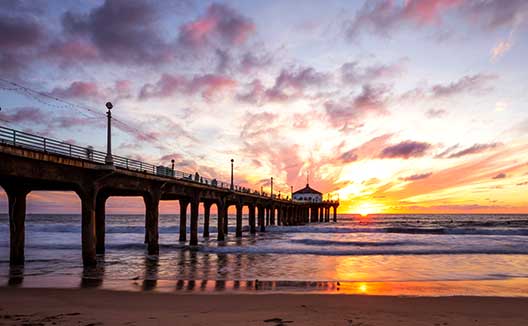 Manhattan Beach Pier at sunset
