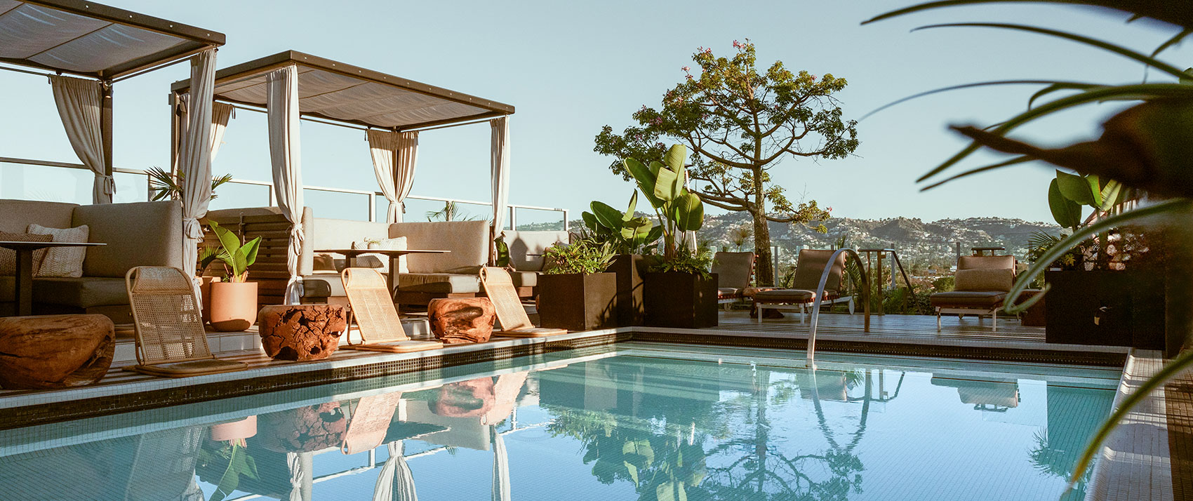 hotel rooftop pool